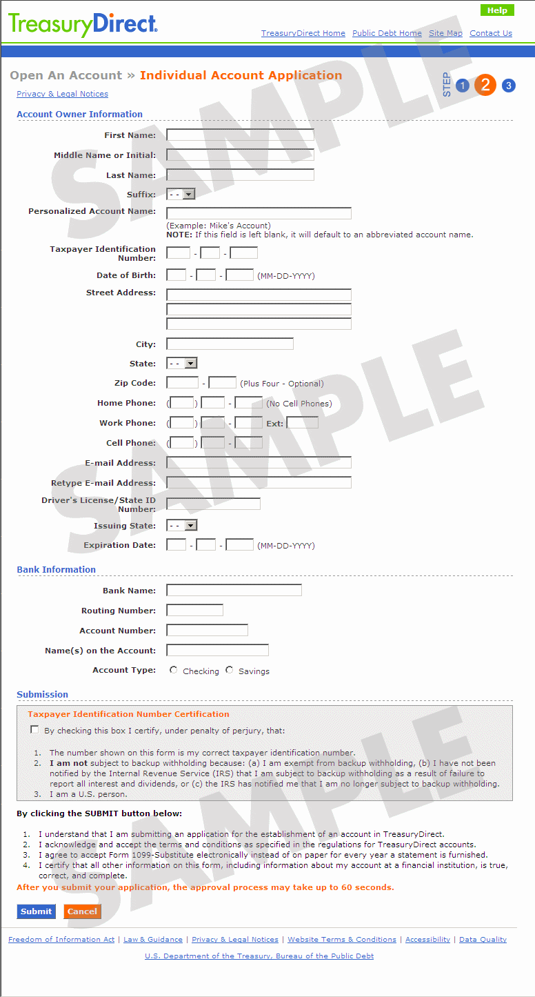 Open an Account > Online Application